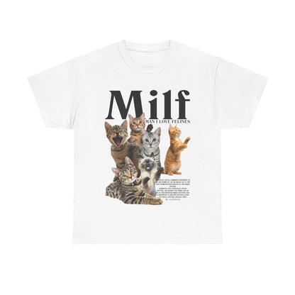 Man I Love Felines Graphic Tee Graphic Tees Australia Graphic T-Shirt Australia -  Cool Graphic T-Shirts Online - 