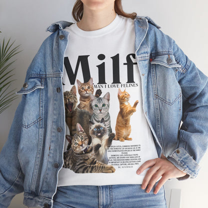 Man I Love Felines Graphic Tee Graphic Tees Australia Graphic T-Shirt Australia -  Cool Graphic T-Shirts Online - 