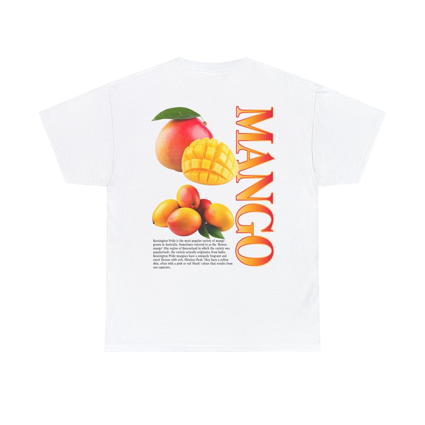 Mango Graphic Tee Graphic Tees Australia White / S Graphic T-Shirt Australia -  Cool Graphic T-Shirts Online -  Mango T-Shirt | Funny Quirky T-Shirts Australia