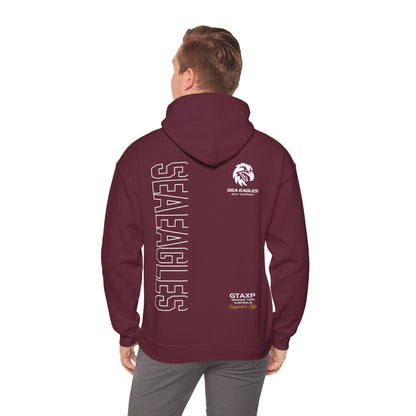 Manly Sea Eagles Duo Hoodie Printify Maroon / S Graphic T-Shirt Australia -  Cool Graphic T-Shirts Online - 