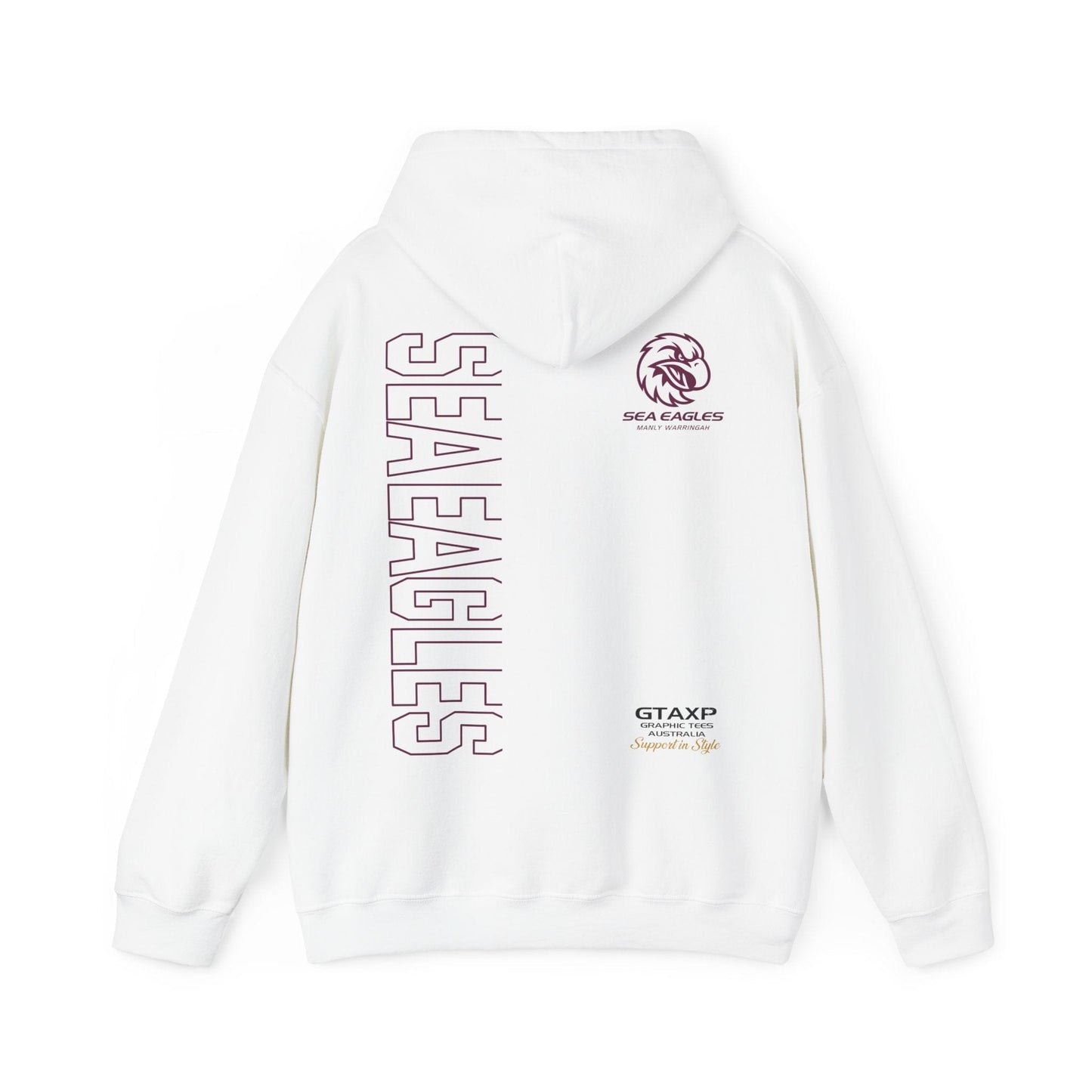 Manly Sea Eagles Duo Hoodie Printify Graphic T-Shirt Australia -  Cool Graphic T-Shirts Online - 