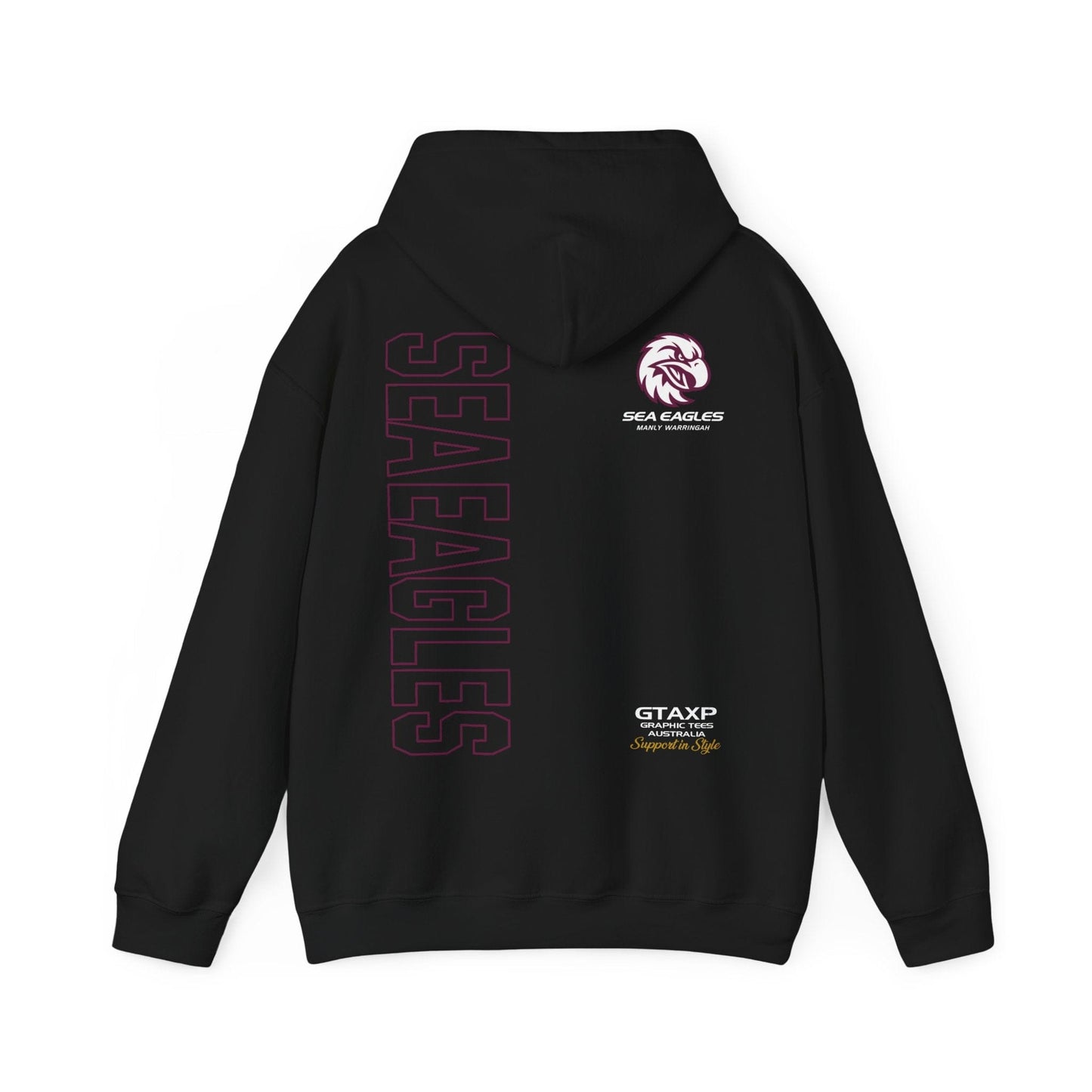 Manly Sea Eagles Duo Hoodie Printify Graphic T-Shirt Australia -  Cool Graphic T-Shirts Online - 