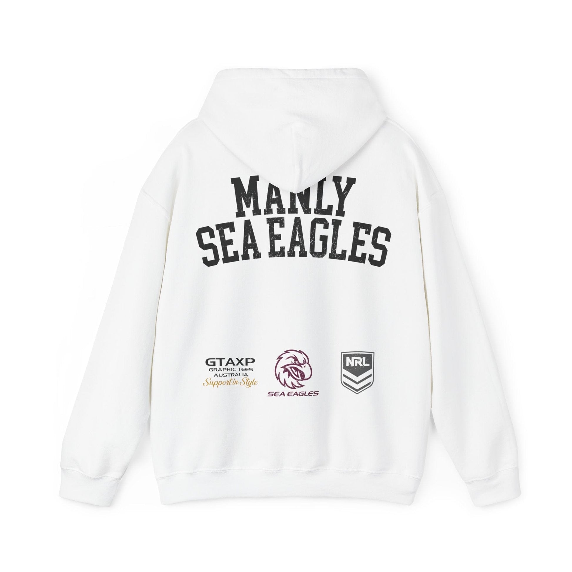 Manly Sea Eagles NRL Hoodie Printify Graphic T-Shirt Australia -  Cool Graphic T-Shirts Online - 