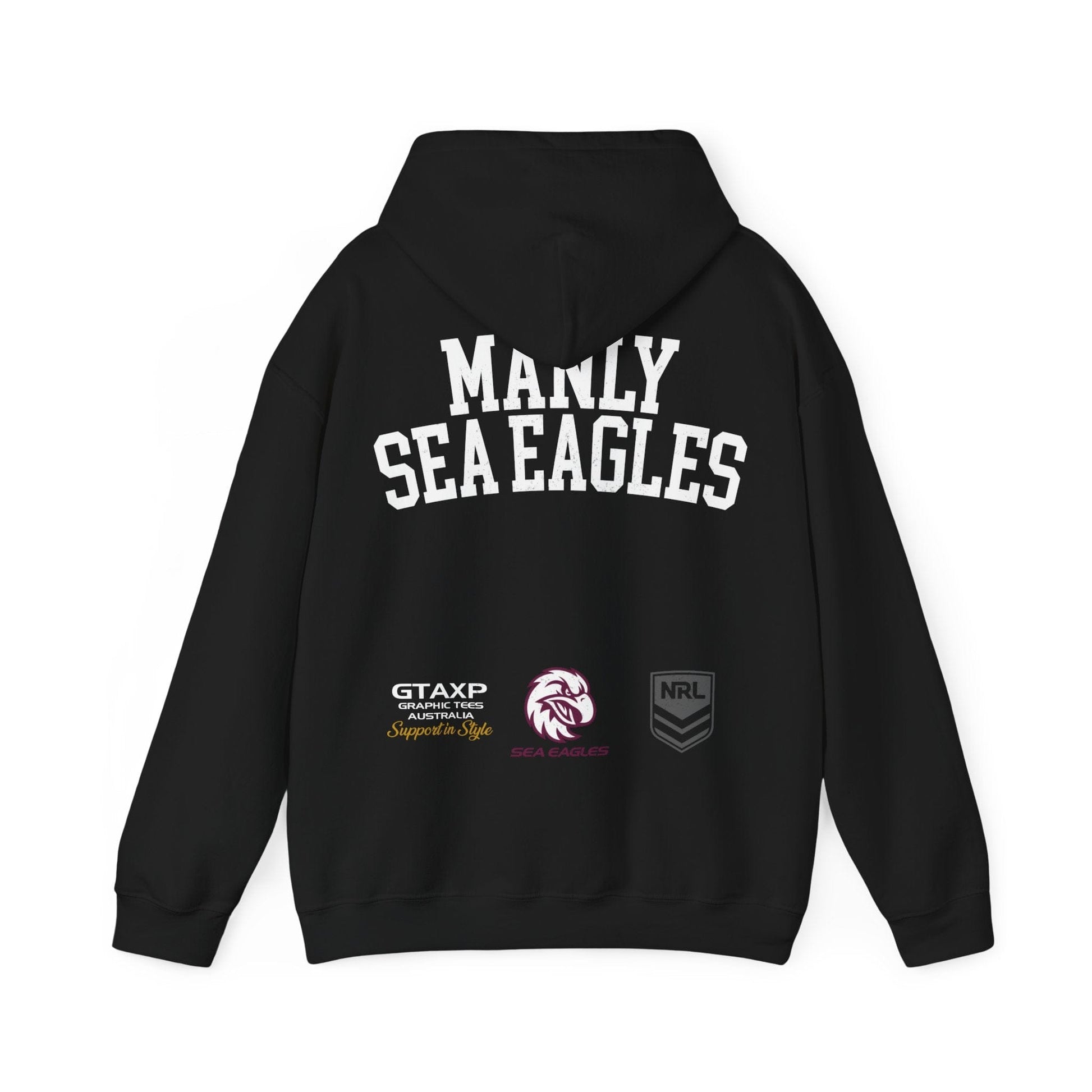 Manly Sea Eagles NRL Hoodie Printify Graphic T-Shirt Australia -  Cool Graphic T-Shirts Online - 