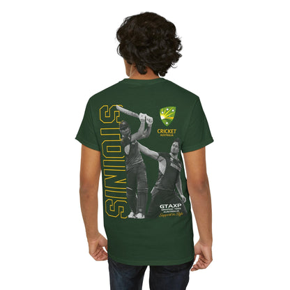 Marcus Stoinis T20 World Cup Graphic Tee Graphic Tees Australia Forest Green / S Graphic T-Shirt Australia -  Cool Graphic T-Shirts Online -  Marcus Stoinis T20 World Cup T-Shirt | Cricket Tees Australia