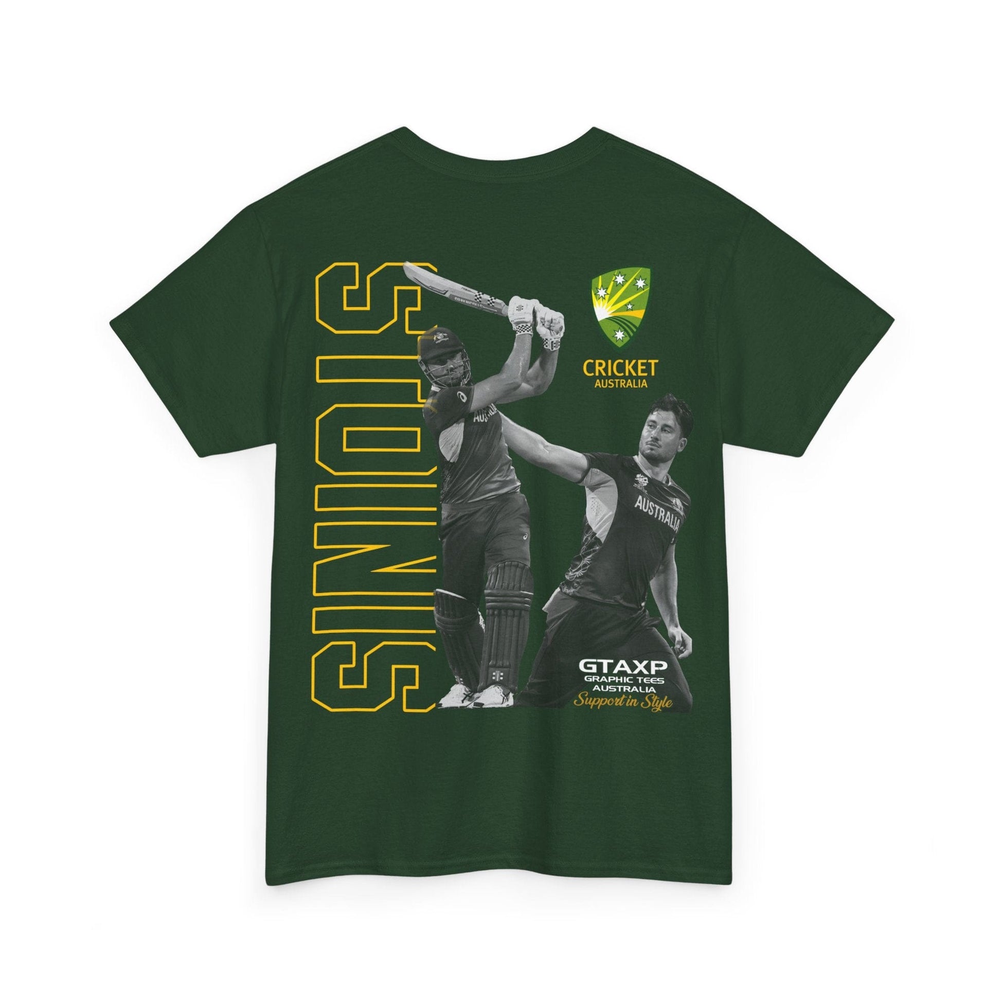 Marcus Stoinis T20 World Cup TShirt Printify Graphic T-Shirt Australia -  Cool Graphic T-Shirts Online - 