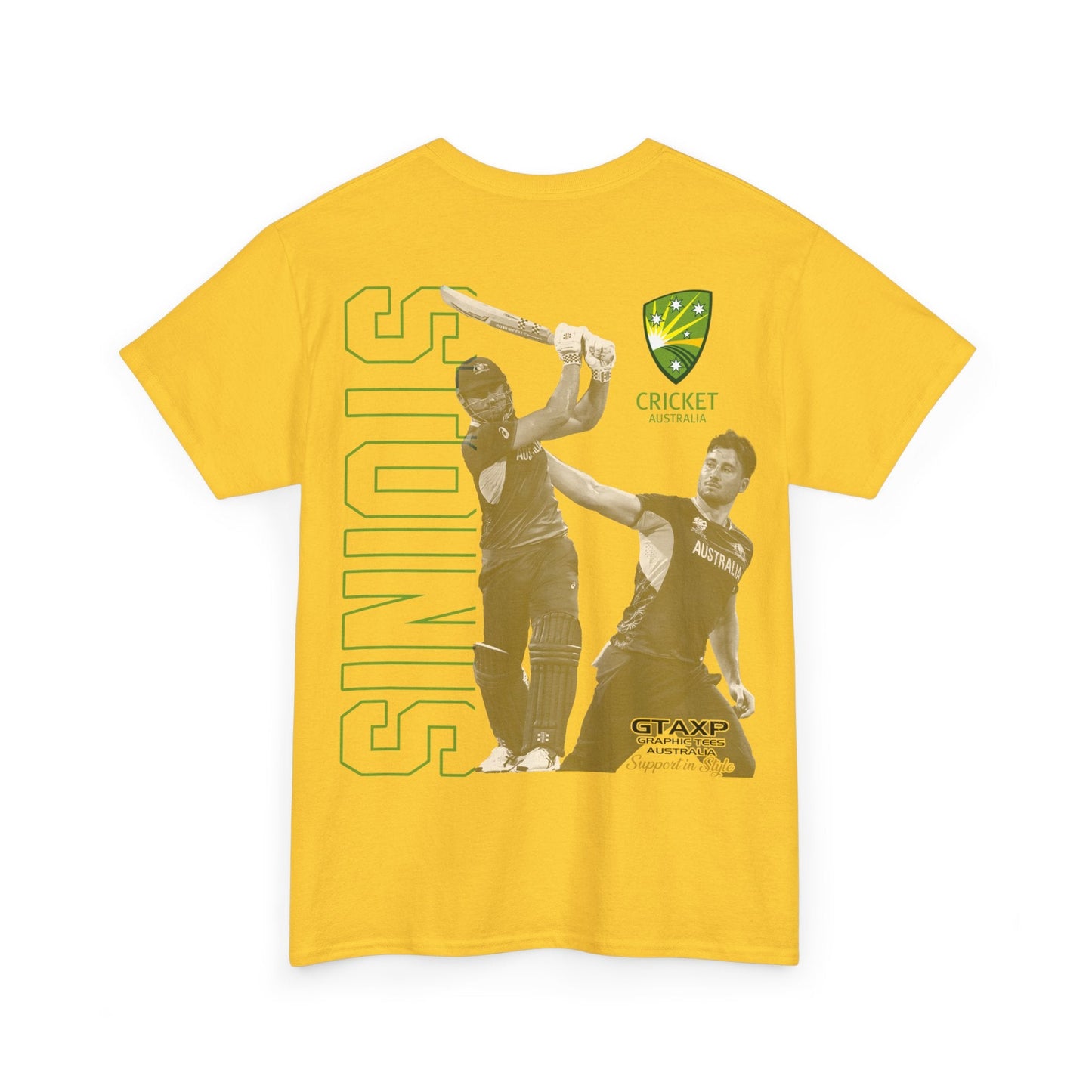 Marcus Stoinis T20 World Cup TShirt Printify Graphic T-Shirt Australia -  Cool Graphic T-Shirts Online - 