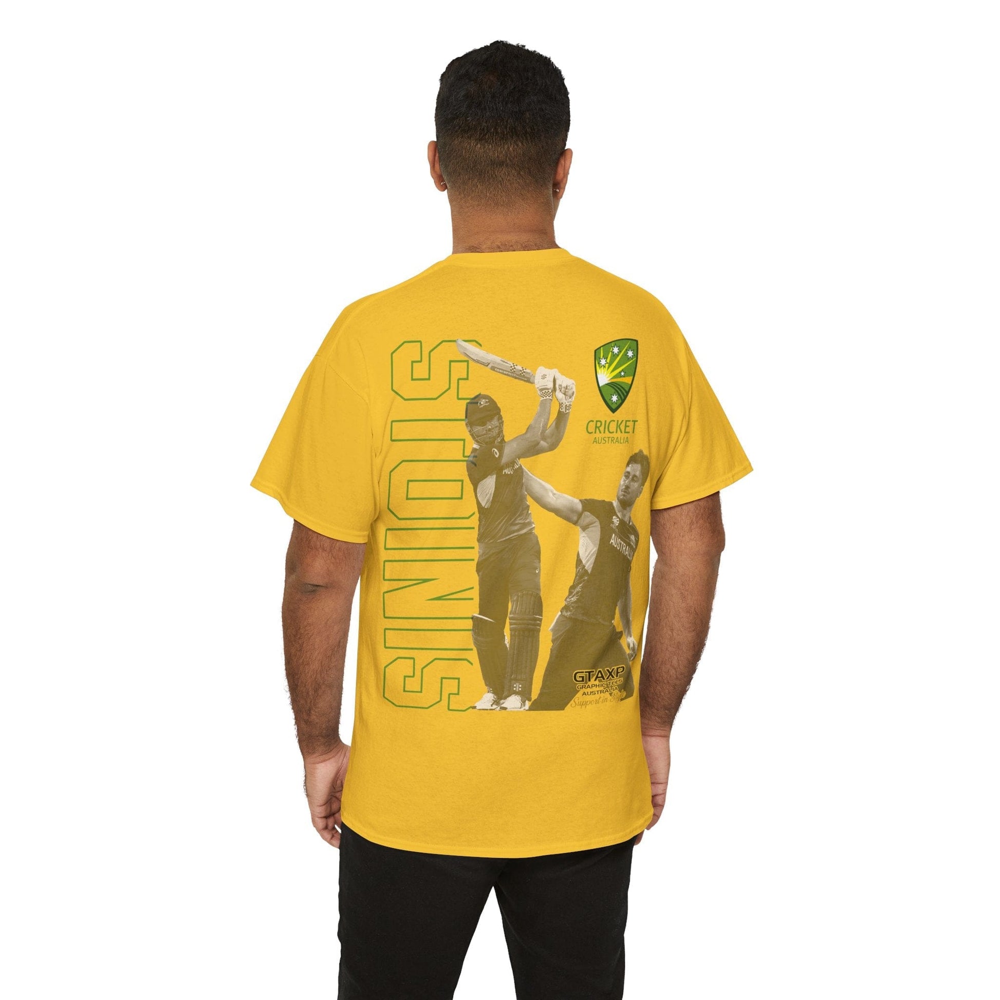 Marcus Stoinis T20 World Cup TShirt Printify Graphic T-Shirt Australia -  Cool Graphic T-Shirts Online - 