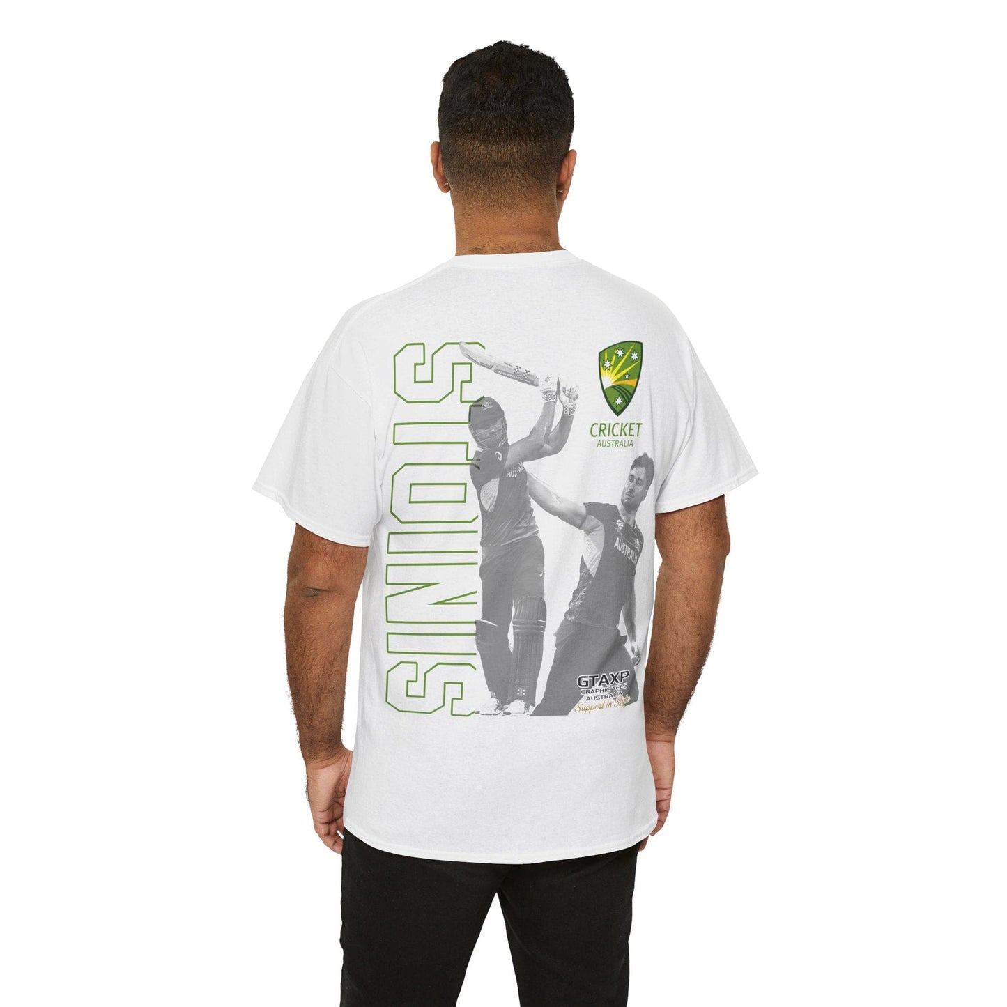 Marcus Stoinis T20 World Cup TShirt Printify Graphic T-Shirt Australia -  Cool Graphic T-Shirts Online - 