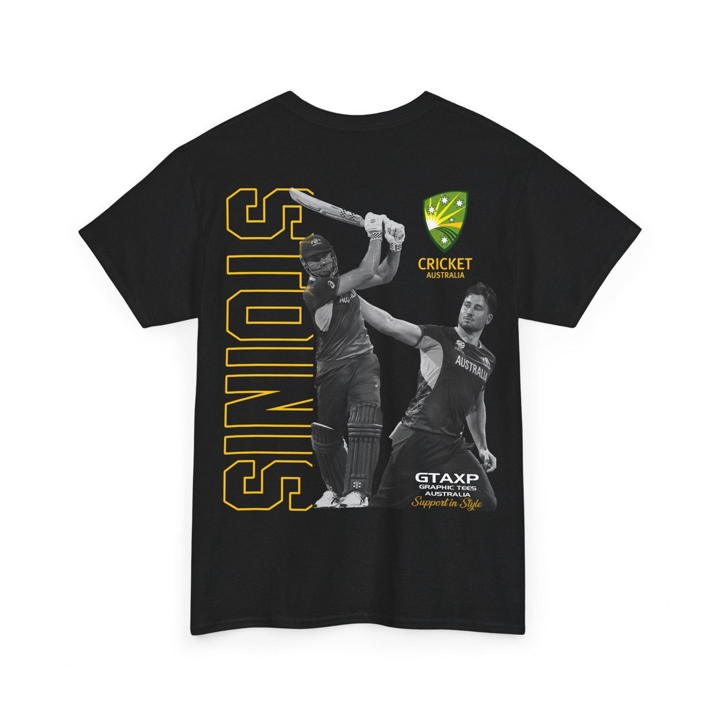 Marcus Stoinis T20 World Cup TShirt Printify Graphic T-Shirt Australia -  Cool Graphic T-Shirts Online - 