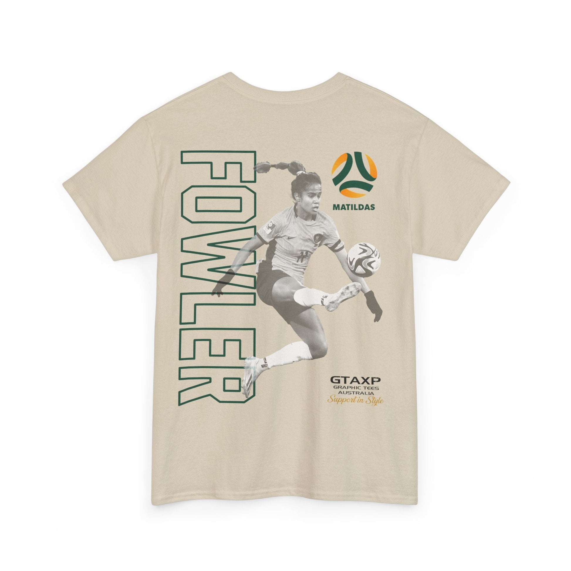 Mary Fowler Matildas Duo Graphic Tee Graphic Tees Australia Graphic T-Shirt Australia -  Cool Graphic T-Shirts Online -  Mary Fowler Matildas Duo T-Shirt | Australian Matildas Merchandise