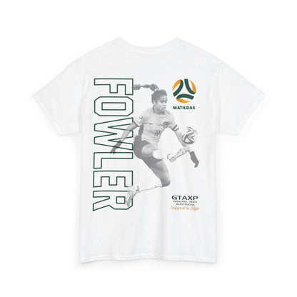 Mary Fowler Matildas Duo Graphic Tee Graphic Tees Australia Graphic T-Shirt Australia -  Cool Graphic T-Shirts Online -  Mary Fowler Matildas Duo T-Shirt | Australian Matildas Merchandise