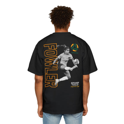 Mary Fowler Matildas Duo Oversized Tee Graphic Tees Australia Black / S Graphic T-Shirt Australia -  Cool Graphic T-Shirts Online -  Mary Fowler Matildas Duo Oversized Tee | Matildas Merchandise