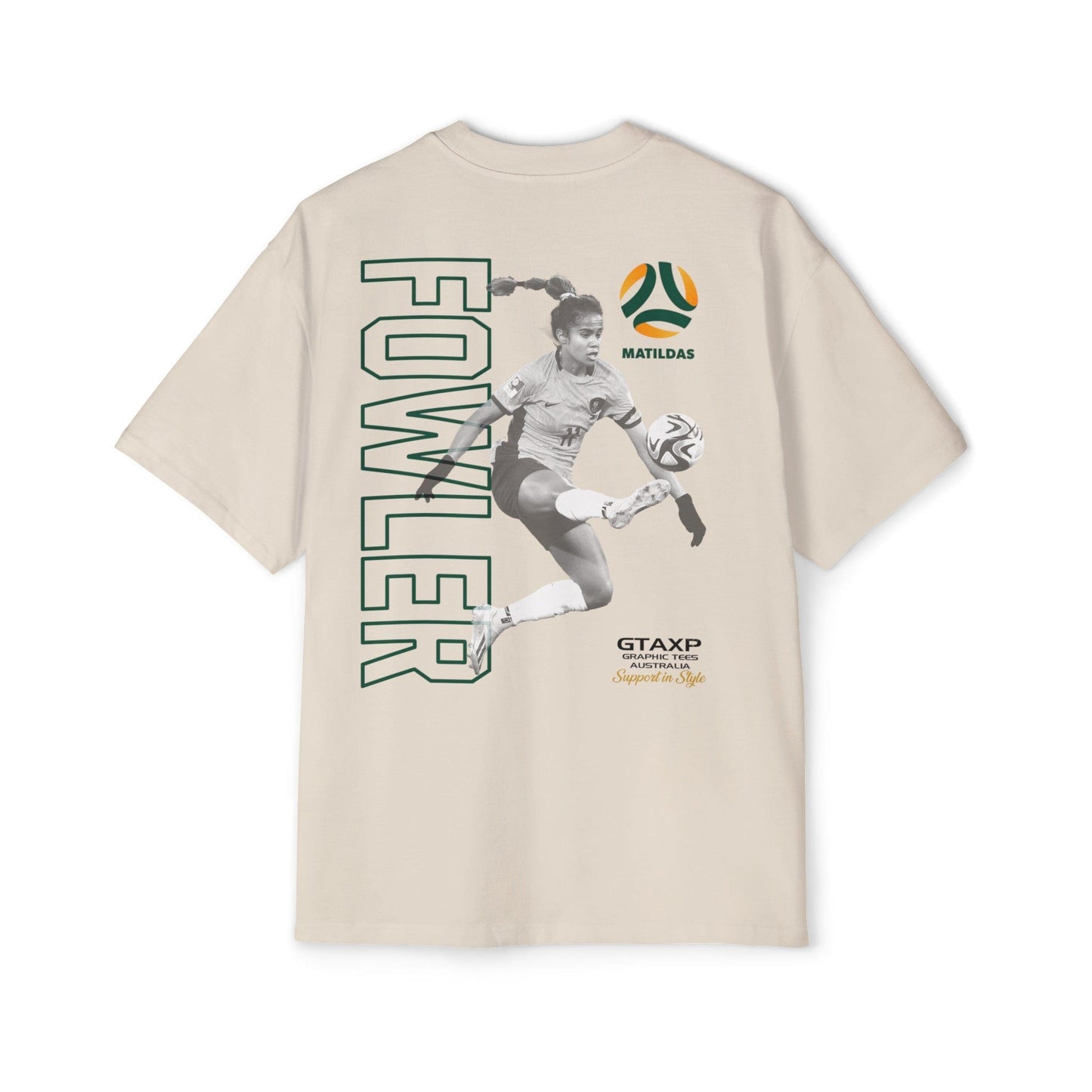 Mary Fowler Matildas Duo Oversized Tee Graphic Tees Australia Graphic T-Shirt Australia -  Cool Graphic T-Shirts Online -  Mary Fowler Matildas Duo Oversized Tee | Matildas Merchandise