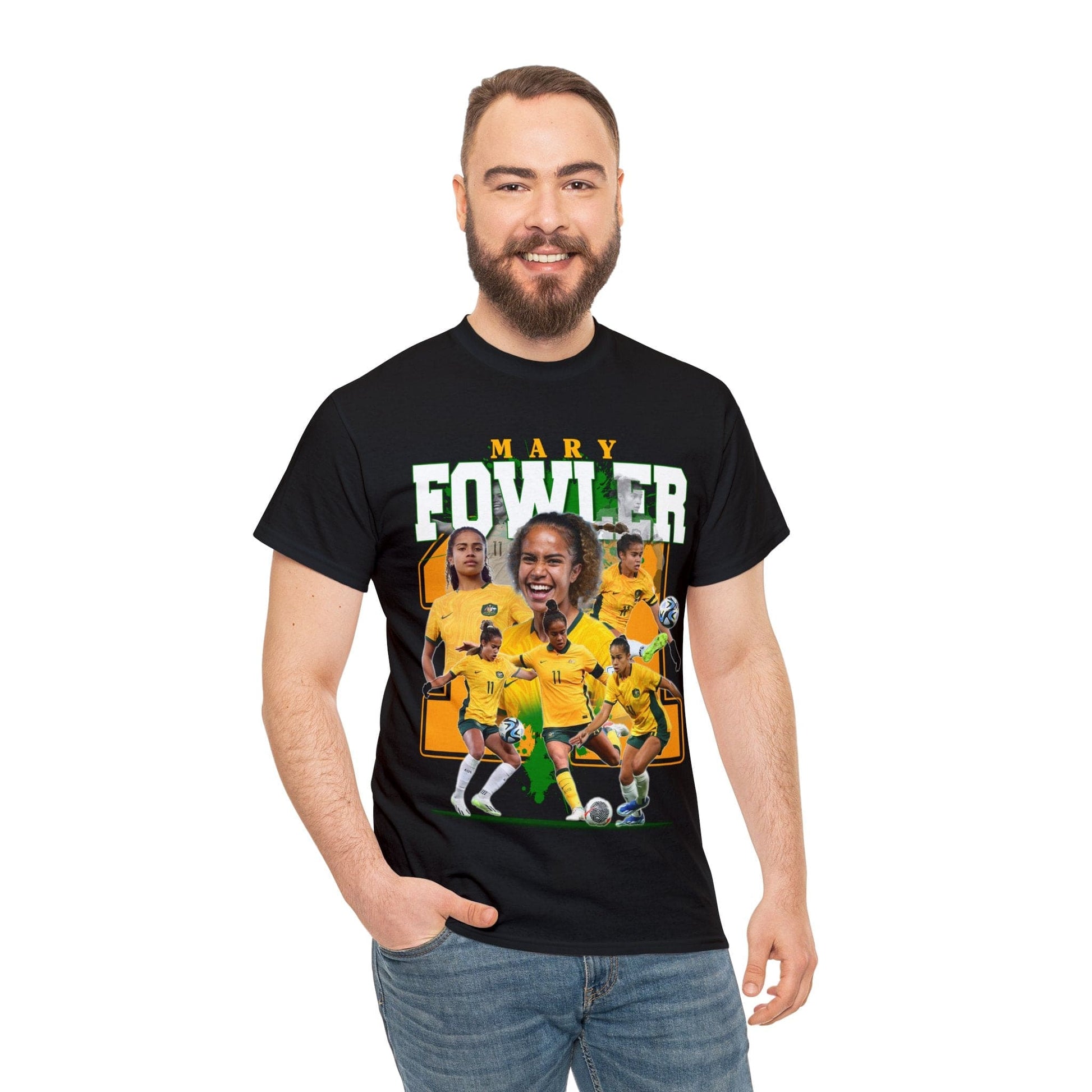 Mary Fowler Matildas Graphic Tee Graphic Tees Australia Black / S Graphic T-Shirt Australia -  Cool Graphic T-Shirts Online -  Mary Fowler Matildas T-Shirt | Matildas Supporters T-Shirts