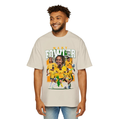 Mary Fowler Matildas Oversized Tee Graphic Tees Australia Ecru / S Graphic T-Shirt Australia -  Cool Graphic T-Shirts Online -  Mary Fowler Matildas Oversized Tee | Matildas Supporters T-Shirts