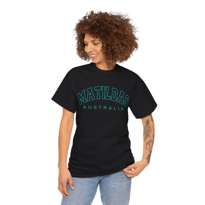 Matildas Arch Graphic Tee Graphic Tees Australia Black / S Graphic T-Shirt Australia -  Cool Graphic T-Shirts Online -  Matildas Arch T-Shirt | Matildas Supporters T-Shirts Australia