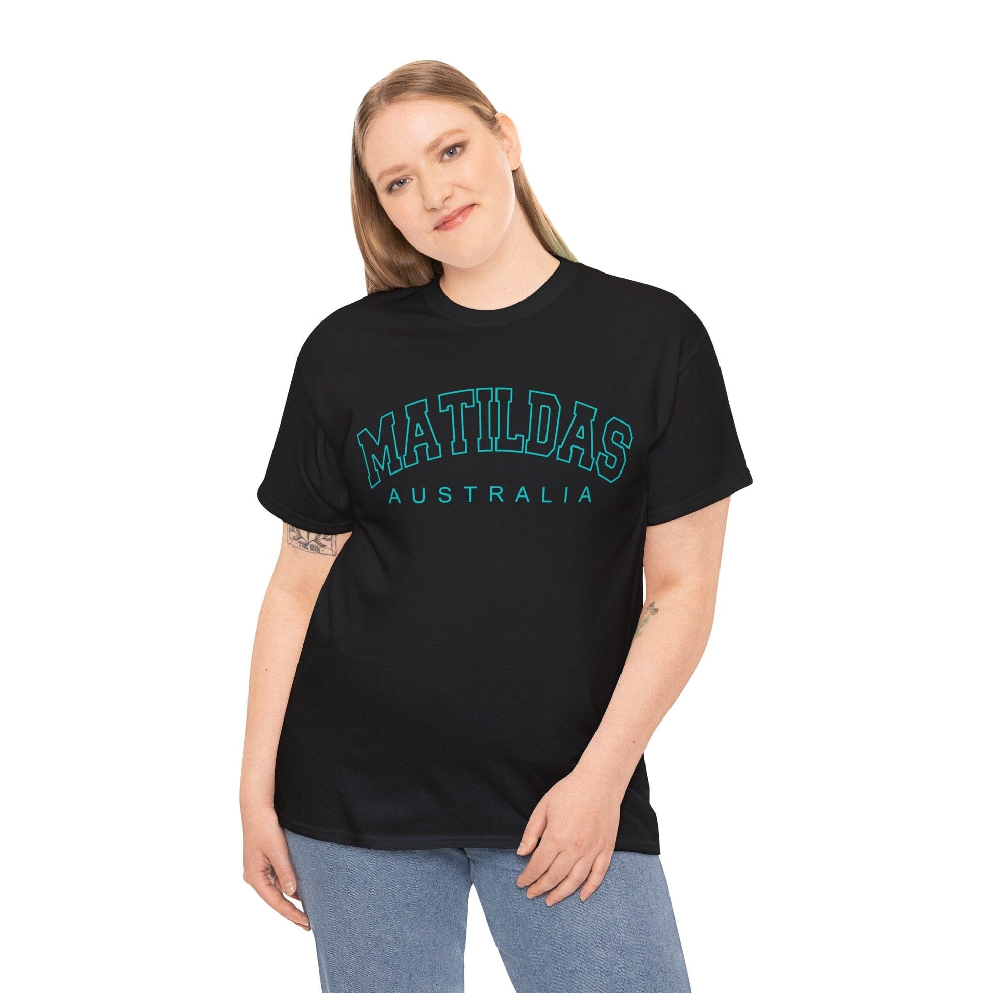 Matildas Arch Graphic Tee Graphic Tees Australia Graphic T-Shirt Australia -  Cool Graphic T-Shirts Online -  Matildas Arch T-Shirt | Matildas Supporters T-Shirts Australia