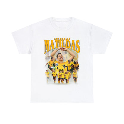 Matildas Supporters Graphic Tee Graphic Tees Australia White / S Graphic T-Shirt Australia -  Cool Graphic T-Shirts Online -  Matildas Supporters Graphic Tee | Matildas T-Shirt Australia