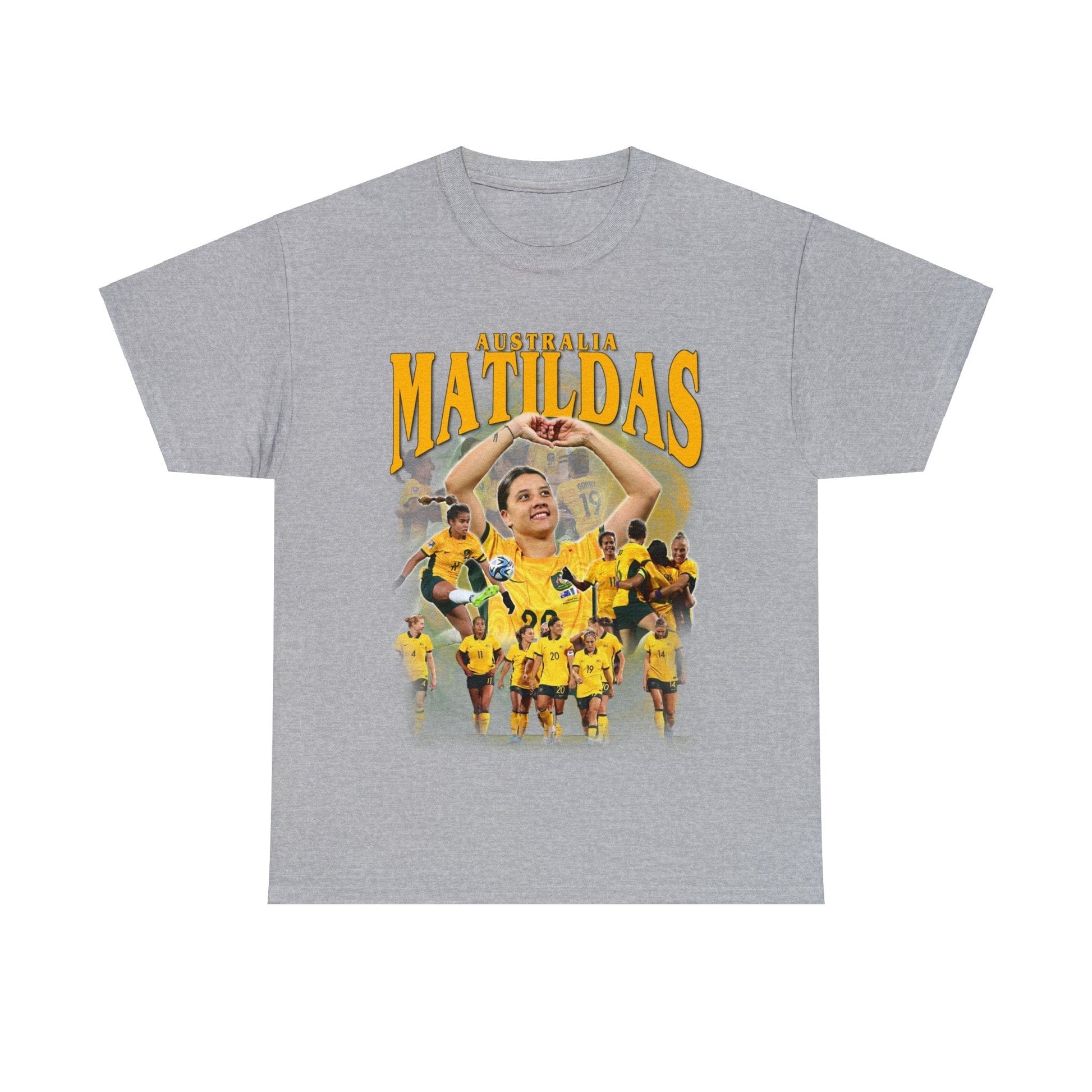 Matildas Supporters Graphic Tee Graphic Tees Australia Sport Grey / S Graphic T-Shirt Australia -  Cool Graphic T-Shirts Online -  Matildas Supporters Graphic Tee | Matildas T-Shirt Australia