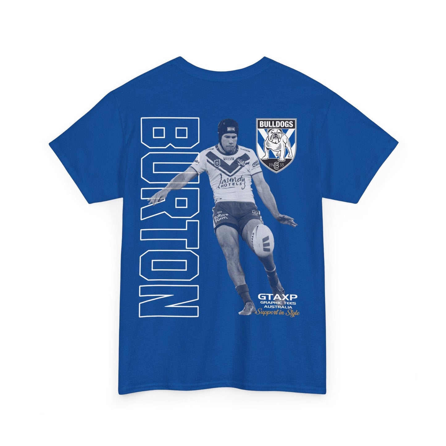 Matt Burton Bulldogs Duo Graphic Tee Graphic Tees Australia Graphic T-Shirt Australia -  Cool Graphic T-Shirts Online -  Matt Burton Bulldogs Duo T-Shirt | League Tees Australia