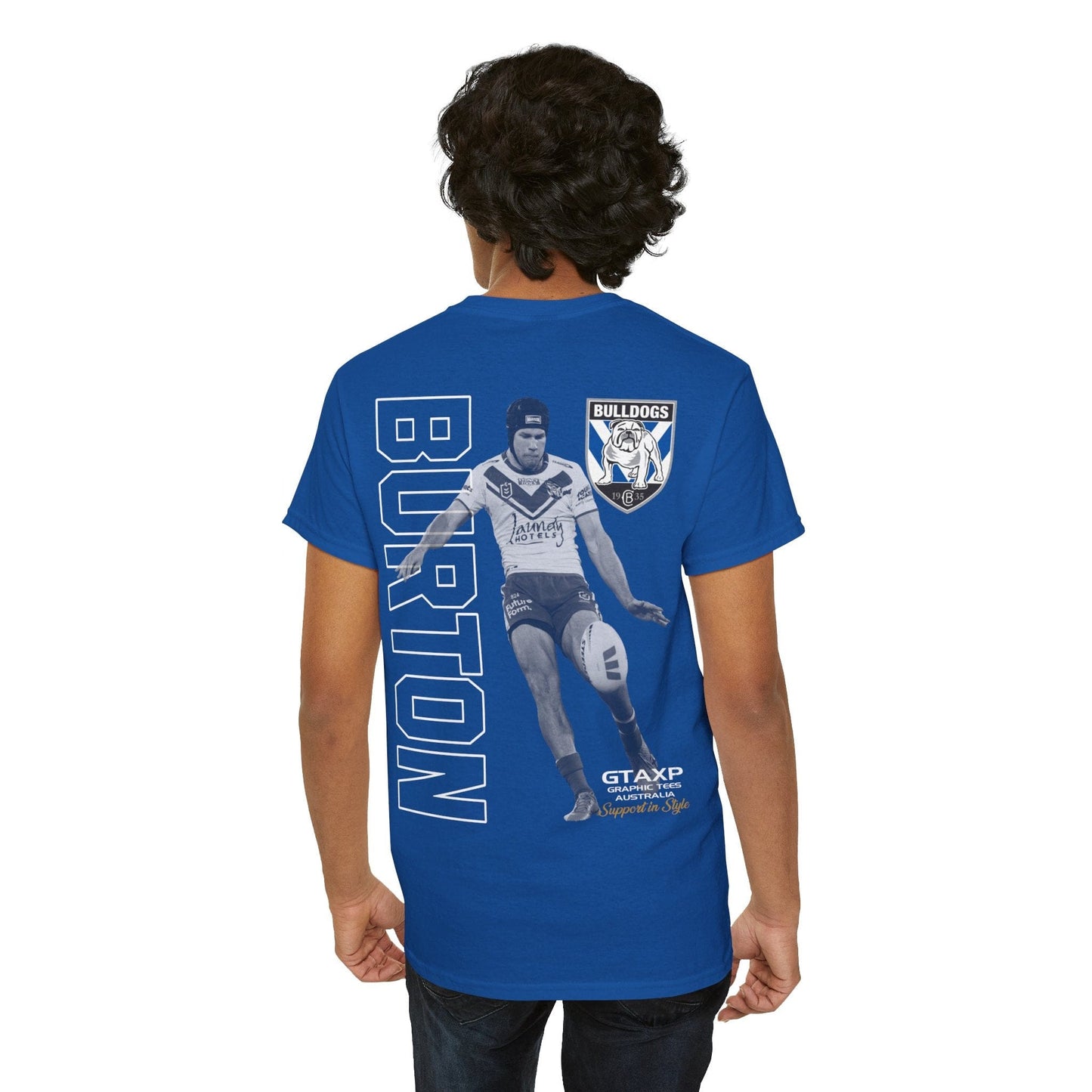 Matt Burton Bulldogs Duo Graphic Tee Graphic Tees Australia Graphic T-Shirt Australia -  Cool Graphic T-Shirts Online -  Matt Burton Bulldogs Duo T-Shirt | League Tees Australia