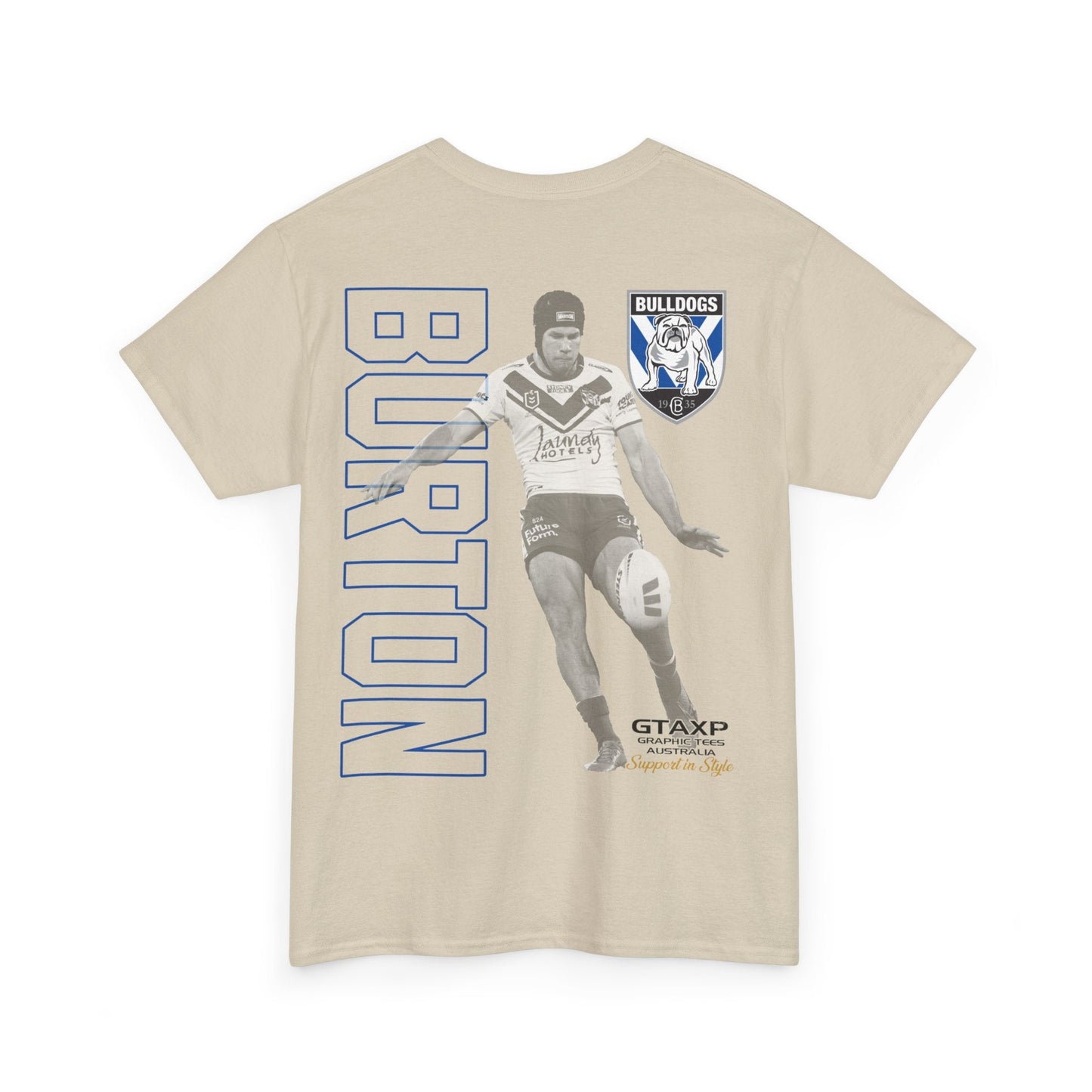 Matt Burton Bulldogs Duo Graphic Tee Graphic Tees Australia Graphic T-Shirt Australia -  Cool Graphic T-Shirts Online -  Matt Burton Bulldogs Duo T-Shirt | League Tees Australia