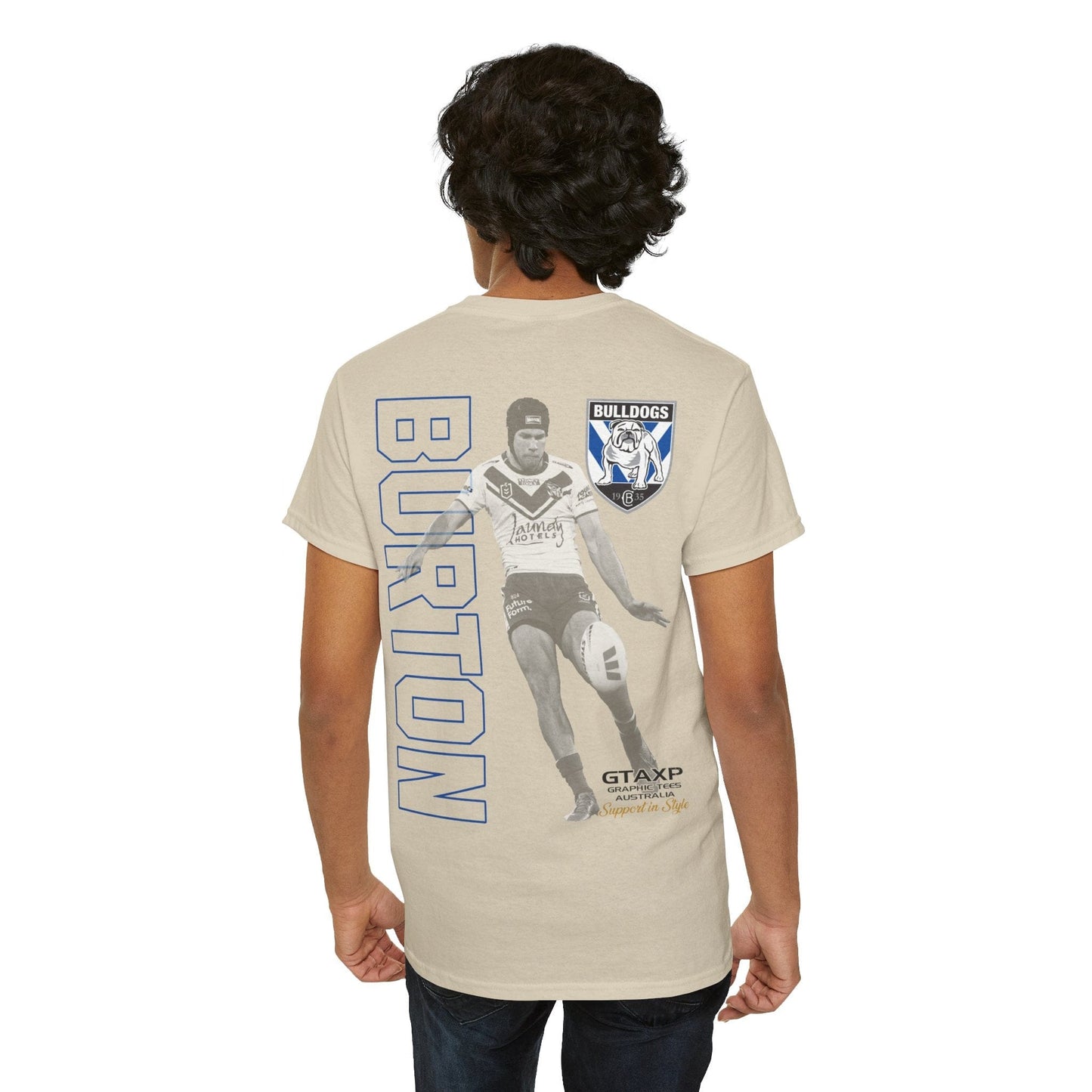 Matt Burton Bulldogs Duo Graphic Tee Graphic Tees Australia Graphic T-Shirt Australia -  Cool Graphic T-Shirts Online -  Matt Burton Bulldogs Duo T-Shirt | League Tees Australia