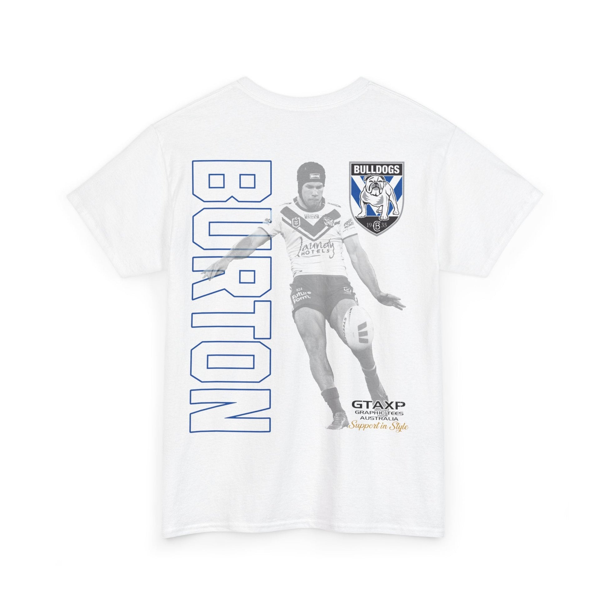 Matt Burton Bulldogs Duo Graphic Tee Graphic Tees Australia Graphic T-Shirt Australia -  Cool Graphic T-Shirts Online -  Matt Burton Bulldogs Duo T-Shirt | League Tees Australia