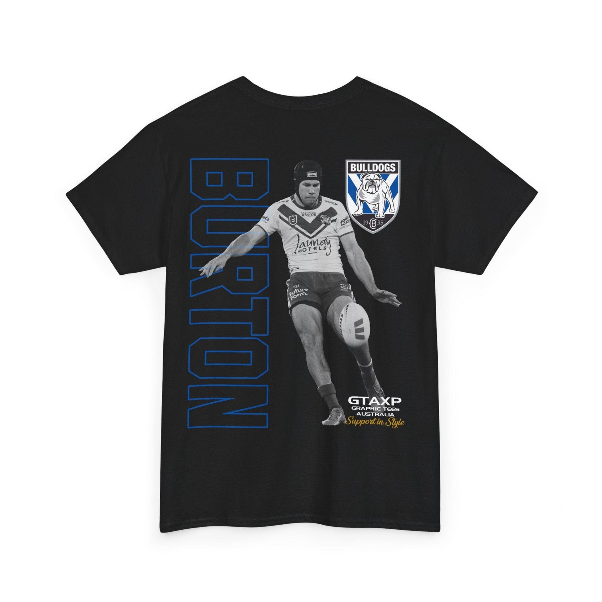 Matt Burton Bulldogs Duo Graphic Tee Graphic Tees Australia Graphic T-Shirt Australia -  Cool Graphic T-Shirts Online -  Matt Burton Bulldogs Duo T-Shirt | League Tees Australia