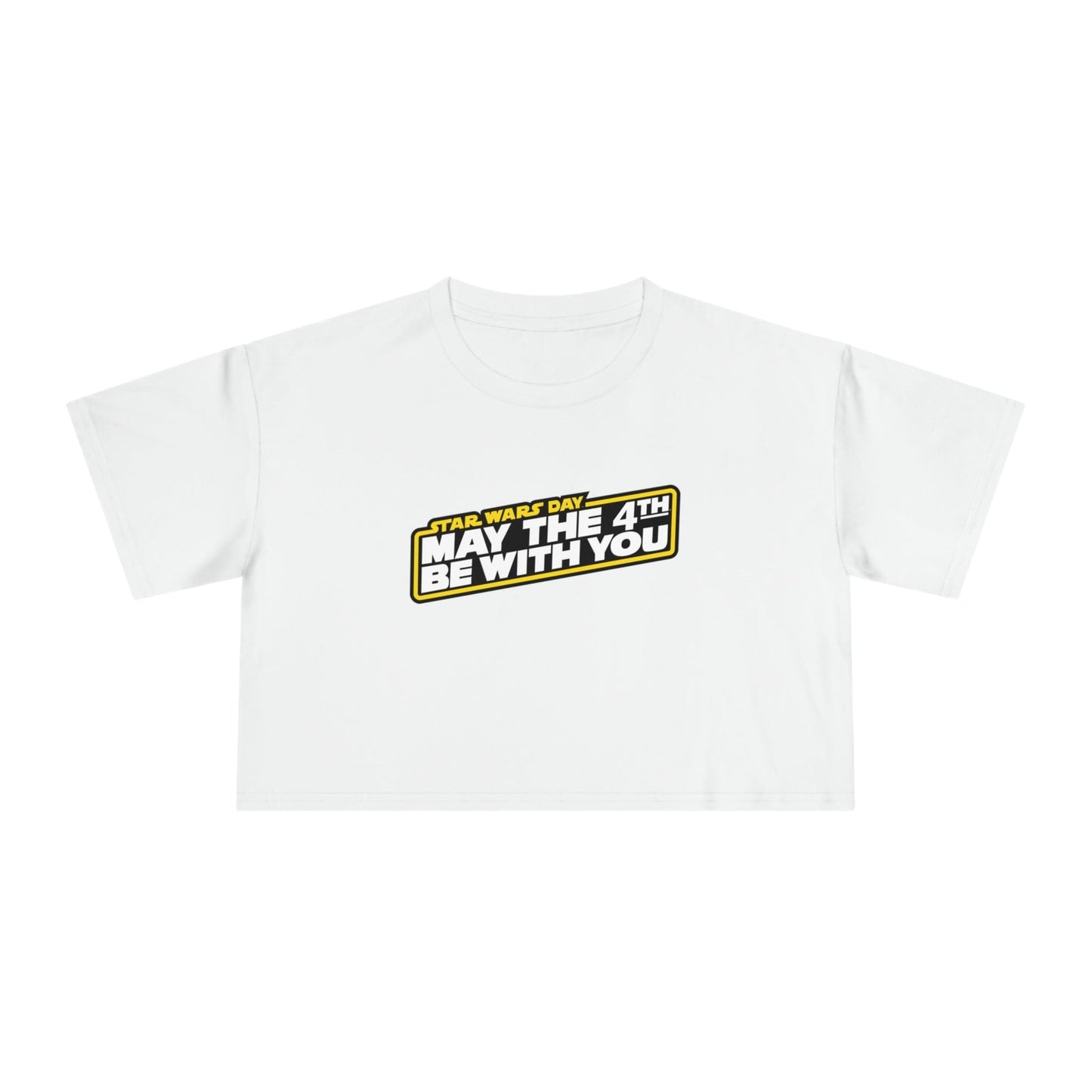 May The 4th Be With You Crop Tee Graphic Tees Australia Graphic T-Shirt Australia -  Cool Graphic T-Shirts Online -  May The 4th Be With You Crop Tee | Star Wars Day T-Shirt