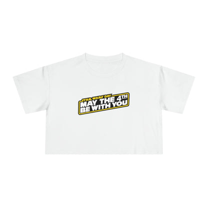 May The 4th Be With You Crop Tee Graphic Tees Australia Graphic T-Shirt Australia -  Cool Graphic T-Shirts Online -  May The 4th Be With You Crop Tee | Star Wars Day T-Shirt