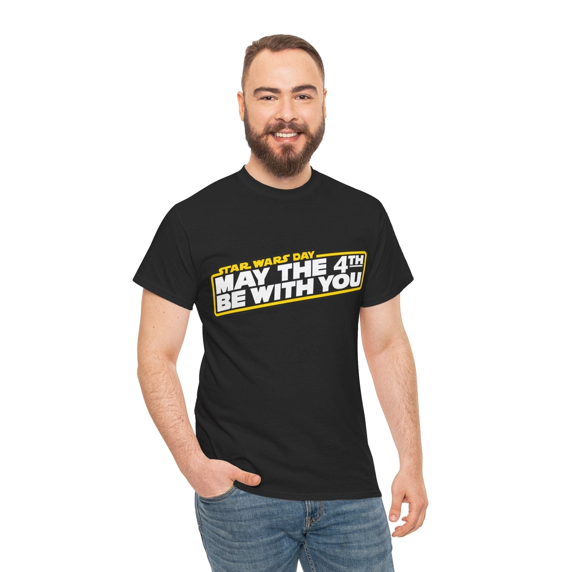 May The 4th Be With You Graphic Tee Graphic Tees Australia Graphic T-Shirt Australia -  Cool Graphic T-Shirts Online -  May The 4th Be With You T-Shirt | Star Wars Day T-Shirt Australia