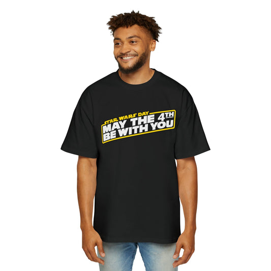 May The 4th Be With You Oversized Tee Graphic Tees Australia Black / S Graphic T-Shirt Australia -  Cool Graphic T-Shirts Online -  May The 4th Be With You Oversized Tee | Star Wars Day T-Shirts Au