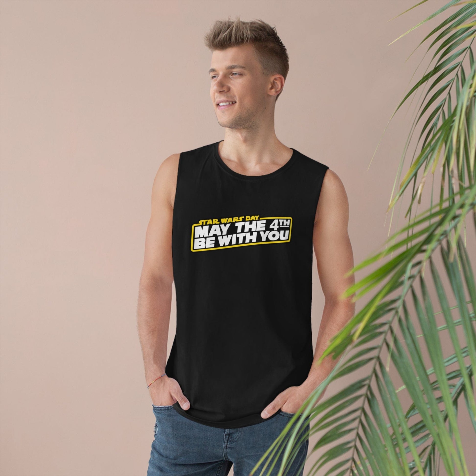 May The 4th Be With You Tank Top Graphic Tees Australia Black / XS Graphic T-Shirt Australia -  Cool Graphic T-Shirts Online -  May The 4th Be With You Tank Top | Star Wars Day Merch Australia