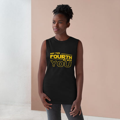 May The Fourth Be With You Tank Top Graphic Tees Australia Graphic T-Shirt Australia -  Cool Graphic T-Shirts Online - 