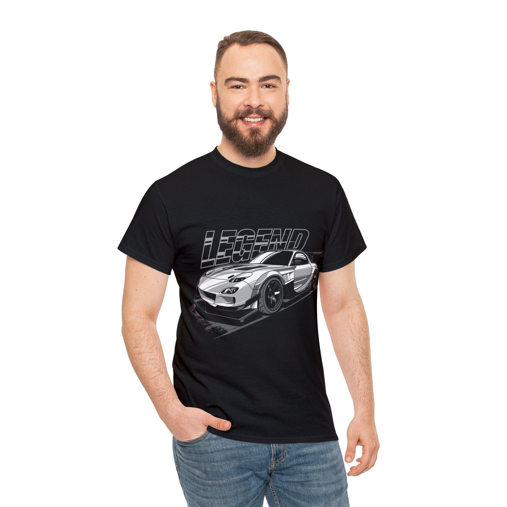 Mazda RX7 Legend JDM Graphic Tee Graphic Tees Australia Graphic T-Shirt Australia -  Cool Graphic T-Shirts Online - 