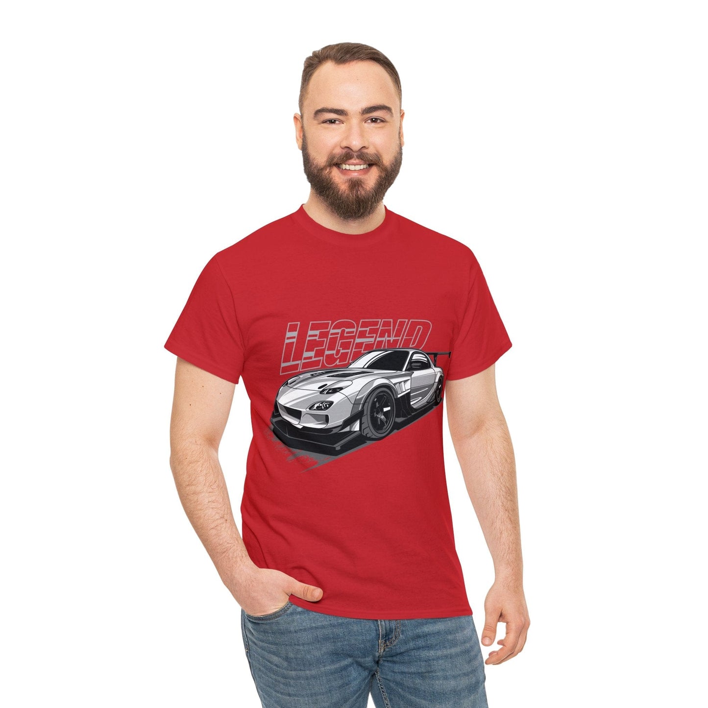 Mazda RX7 Legend JDM Graphic Tee Graphic Tees Australia Graphic T-Shirt Australia -  Cool Graphic T-Shirts Online - 