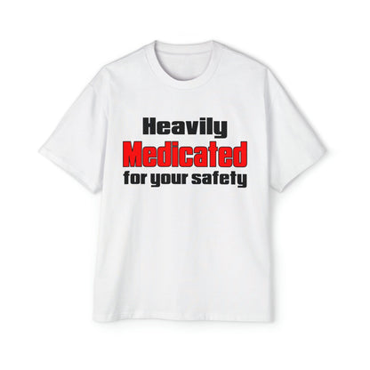 Medicated For Your Safety Oversized Tee Graphic Tees Australia Graphic T-Shirt Australia -  Cool Graphic T-Shirts Online - 