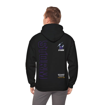 Melbourne Storm Duo Hoodie Printify Black / S Graphic T-Shirt Australia -  Cool Graphic T-Shirts Online - 