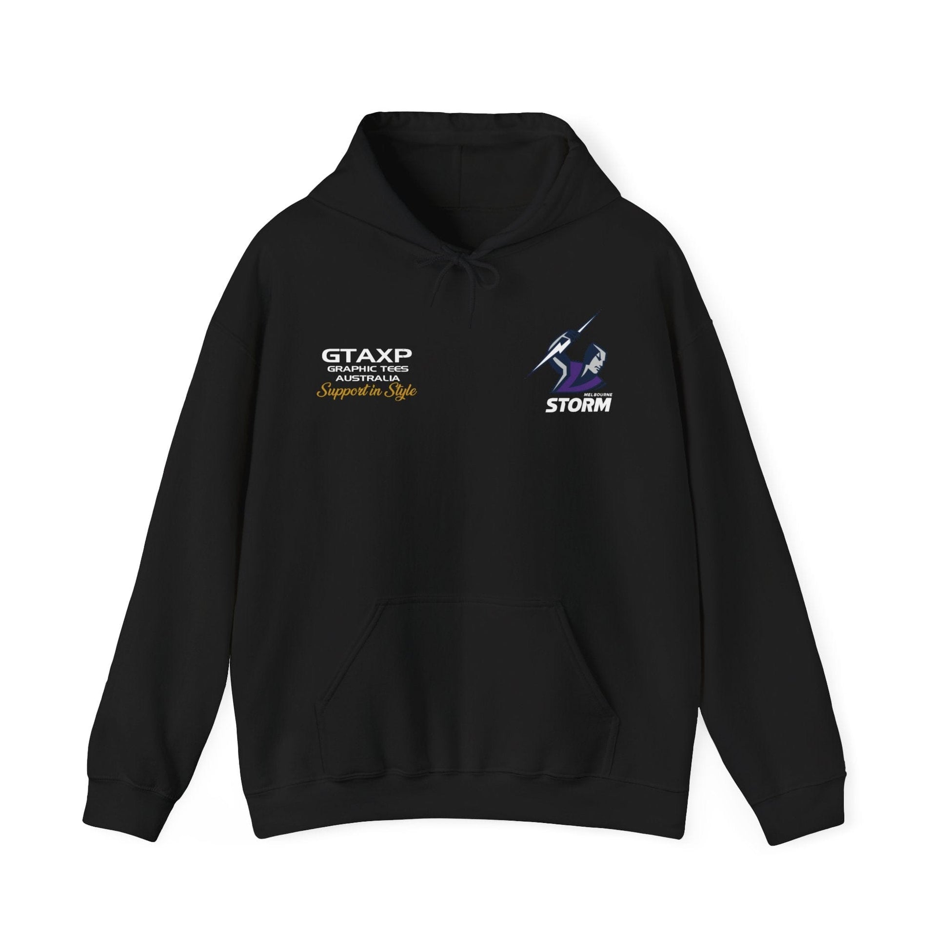 Melbourne Storm Duo Hoodie Printify Graphic T-Shirt Australia -  Cool Graphic T-Shirts Online - 