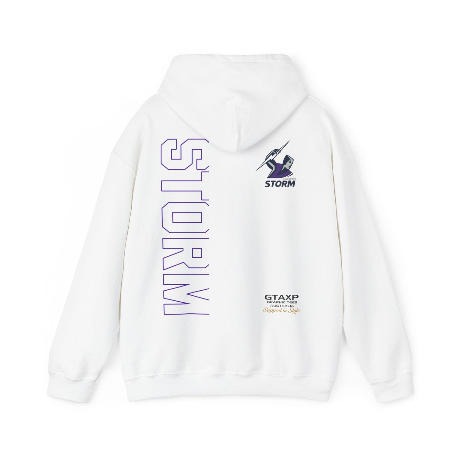 Melbourne Storm Duo Hoodie Printify Graphic T-Shirt Australia -  Cool Graphic T-Shirts Online - 