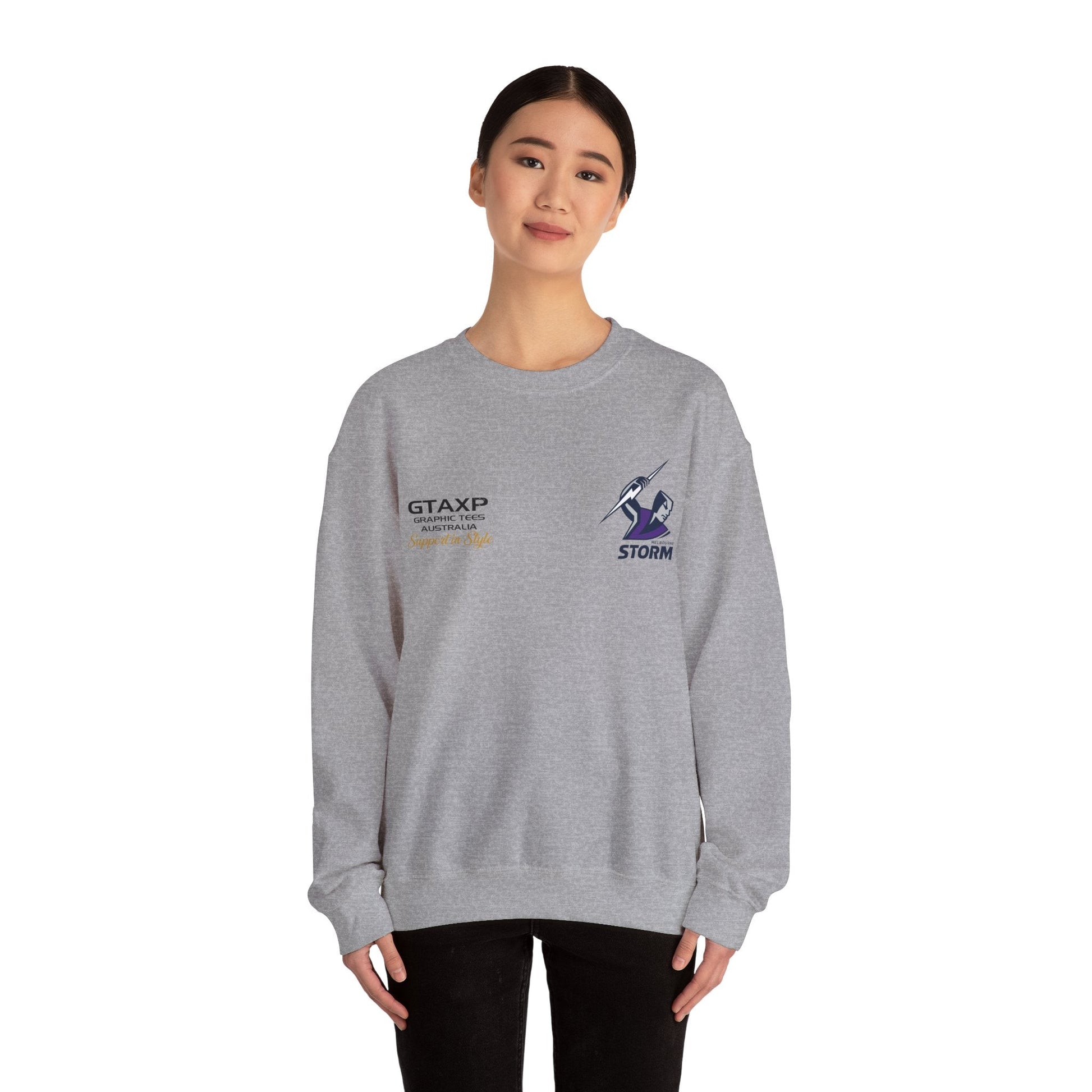 Melbourne Storm Duo Jumper Graphic Tees Australia Graphic T-Shirt Australia -  Cool Graphic T-Shirts Online -  Melbourne Storm Duo Jumper | Melbourne Storm Crew Sweater