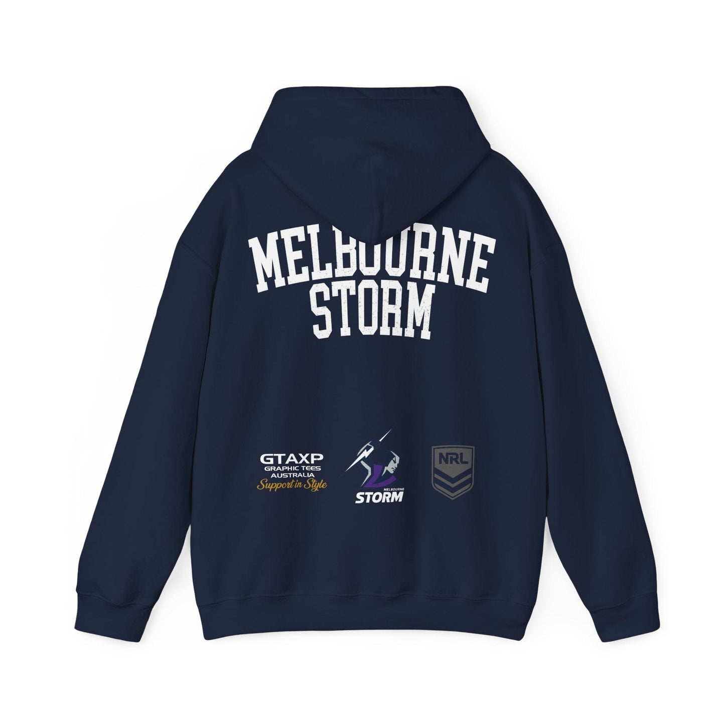 Melbourne Storm NRL Hoodie Printify Graphic T-Shirt Australia -  Cool Graphic T-Shirts Online - 