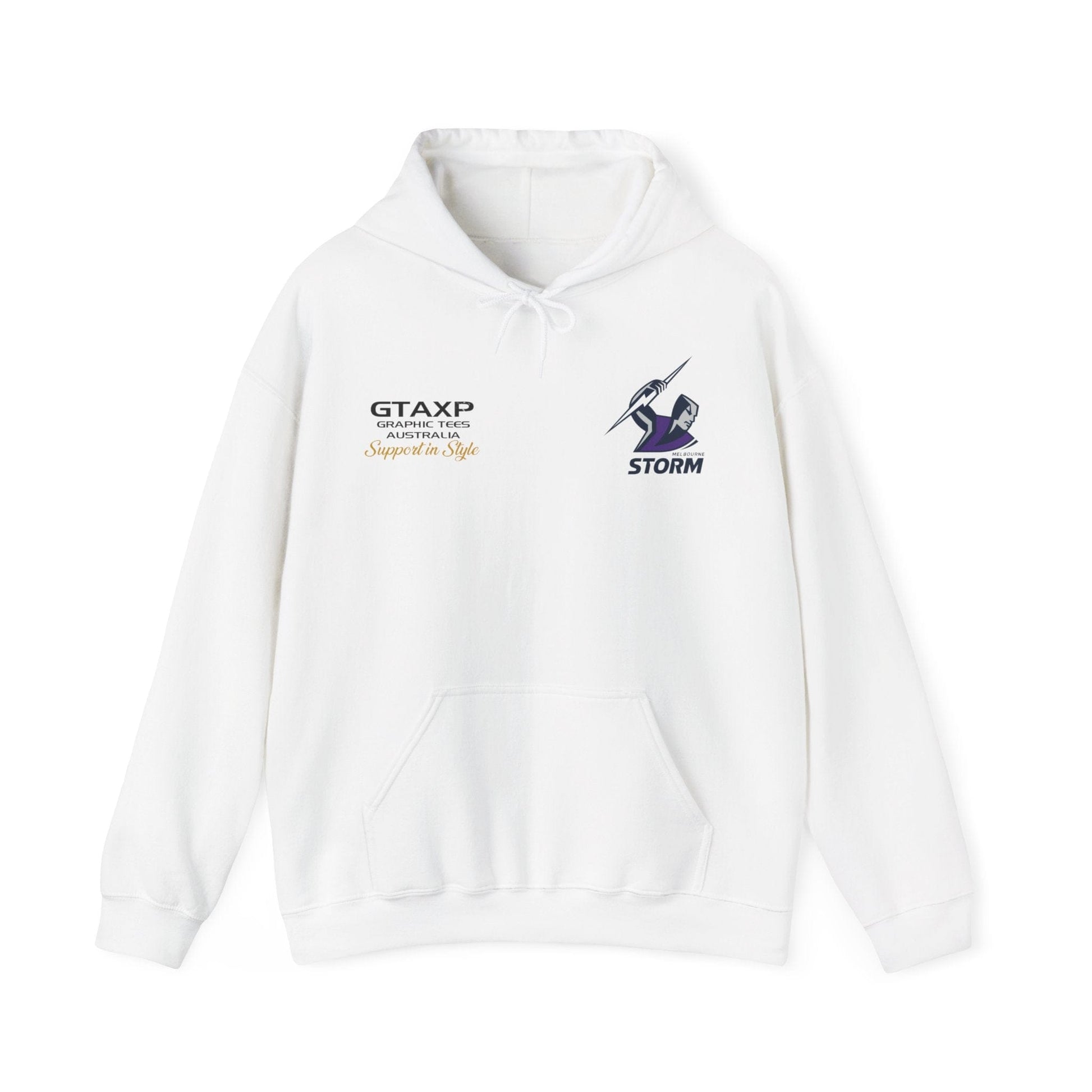 Melbourne Storm NRL Hoodie Printify Graphic T-Shirt Australia -  Cool Graphic T-Shirts Online - 