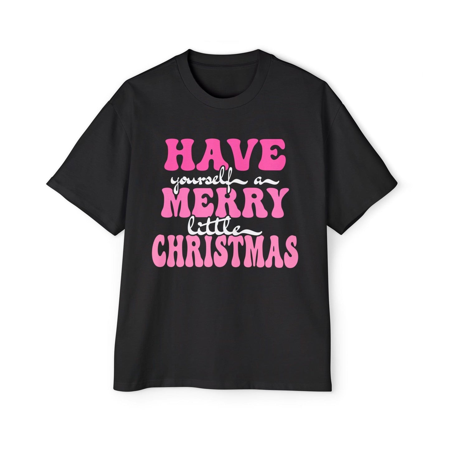 Merry Little Christmas Oversized Tee Printify Graphic T-Shirt Australia -  Cool Graphic T-Shirts Online - 