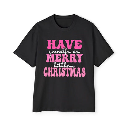 Merry Little Christmas Oversized Tee Printify Graphic T-Shirt Australia -  Cool Graphic T-Shirts Online - 