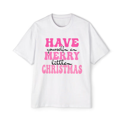 Merry Little Christmas Oversized Tee Printify Graphic T-Shirt Australia -  Cool Graphic T-Shirts Online - 