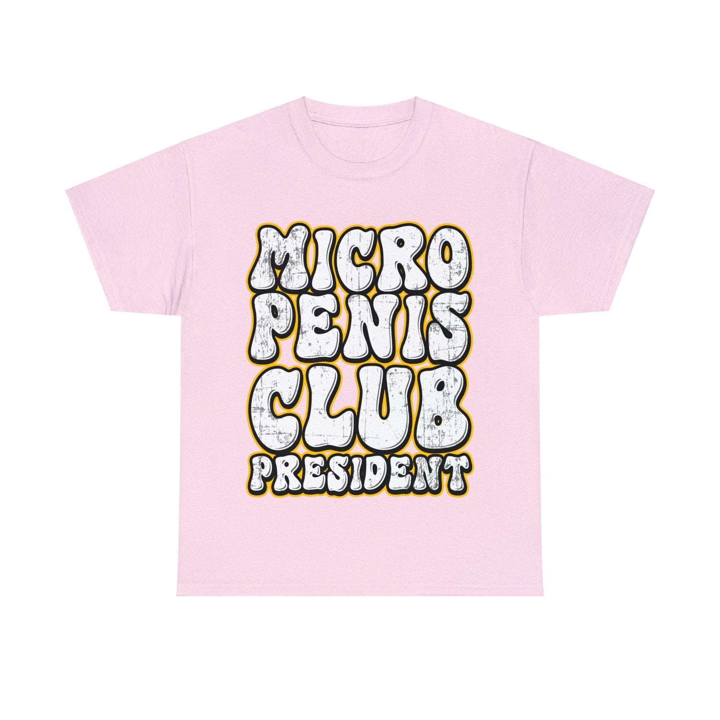 Micro Penis Club President  Graphic Tee Graphic Tees Australia Light Pink / S Graphic T-Shirt Australia -  Cool Graphic T-Shirts Online -  Micro Penis Club President T-Shirt | Rude & Offensive T-Shirts