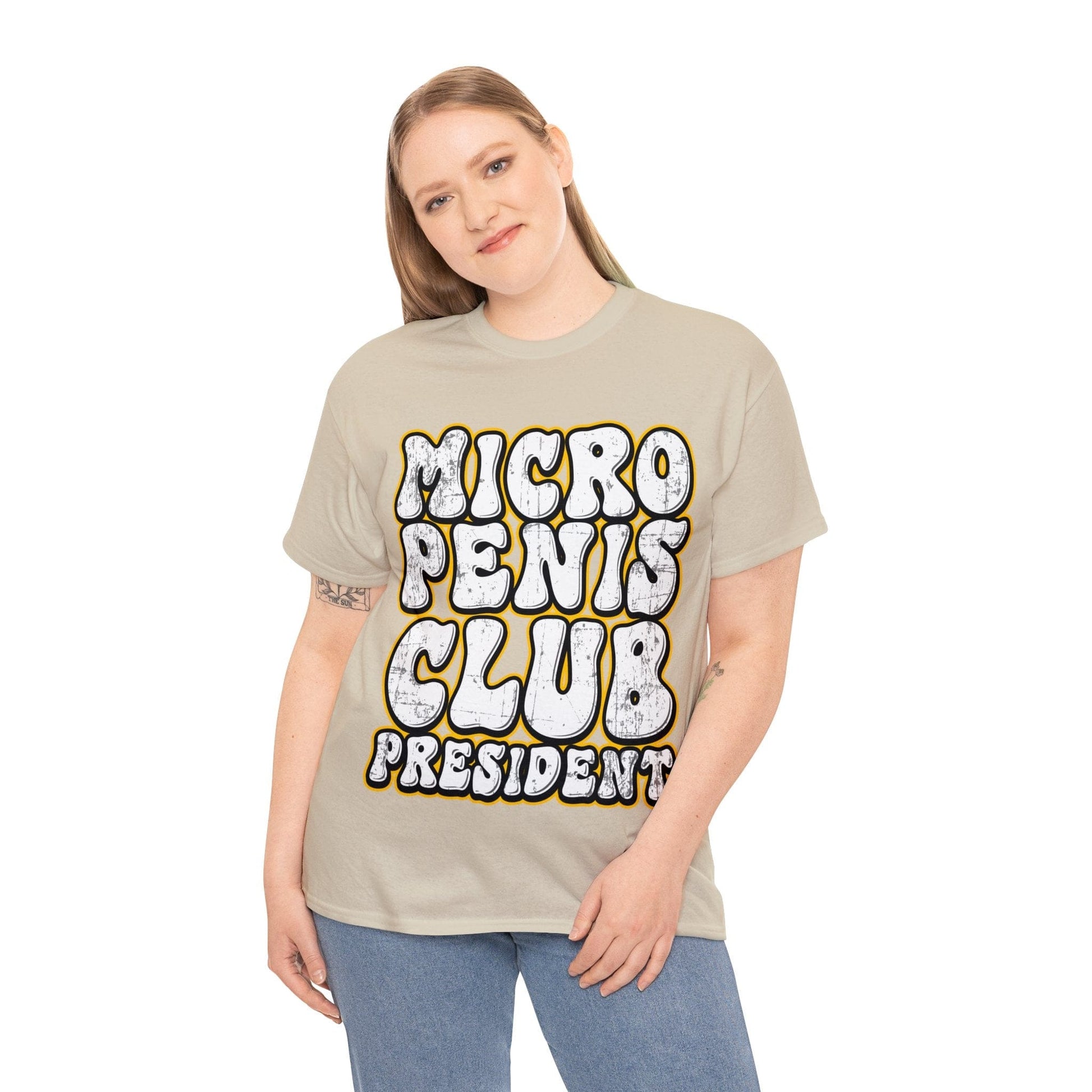 Micro Penis Club President  Graphic Tee Graphic Tees Australia Graphic T-Shirt Australia -  Cool Graphic T-Shirts Online -  Micro Penis Club President T-Shirt | Rude & Offensive T-Shirts